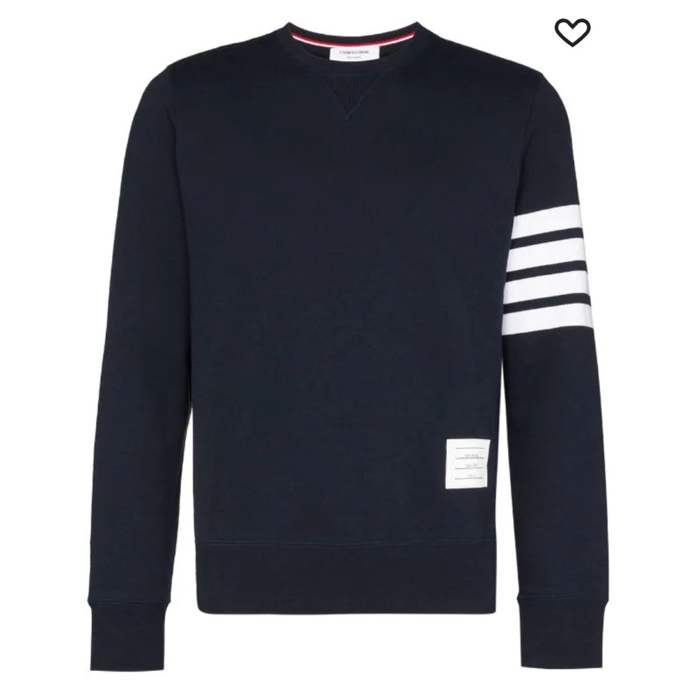 thom browne size 3 pullover sweatshirt crewneck sweater worn 12x